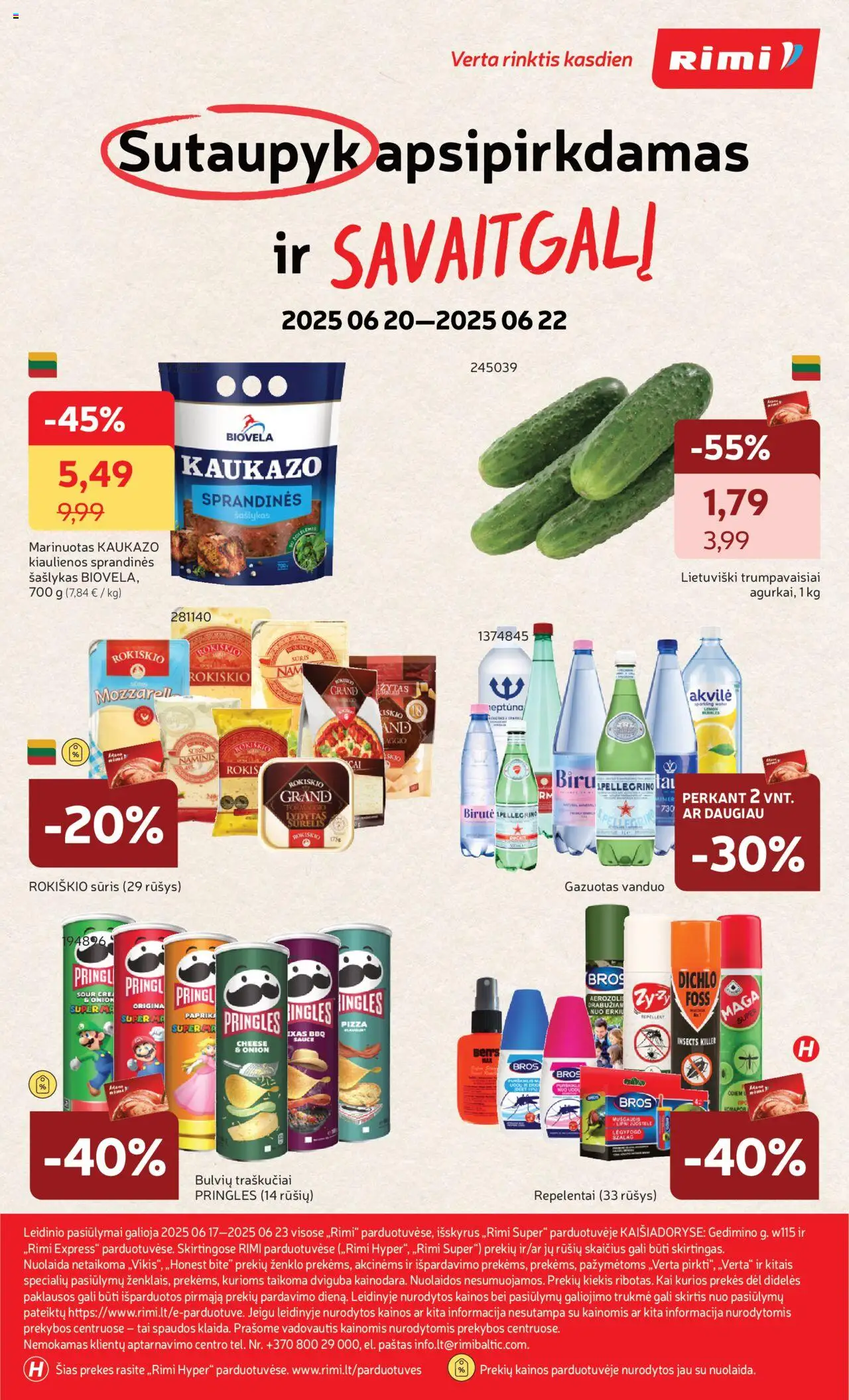 Rimi leidinys│galioja nuo 17.06.2025 | Puslapis: 34 | Prekių: Sūrelis, Kiaulienos, Sūris, Traškučiai