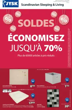 Jysk - Prévisualisation de Jysk Soldes économisez jusqu´à 70% valide à partir de 07.01.2026