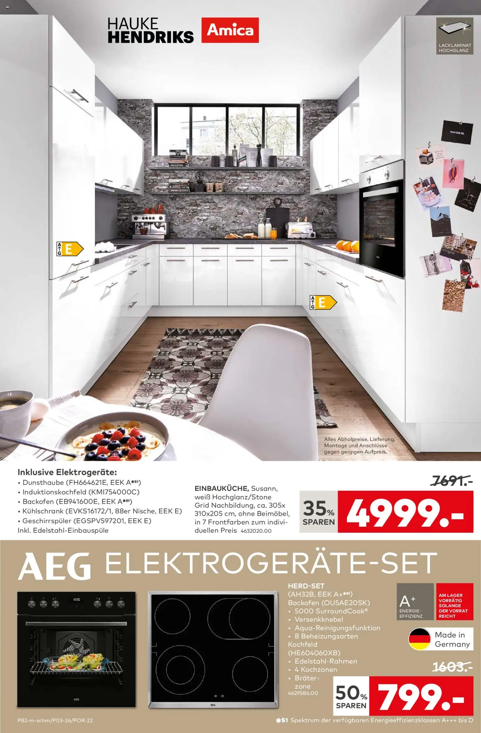 Porta! Küchentester gesucht: Jetzt bewerben und Küche zum halben Preis sichern - Berlin – gültig ab 05.01.2026 | Seite: 10 | Produkte: AEG, Geschirrspüler, Kühlschrank, Backofen