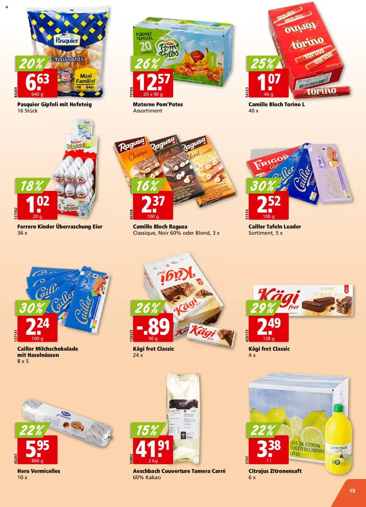 Aligro Aktionen ab 25.08.2025 | Seite: 19 | Produkte: Gipfeli, Eier