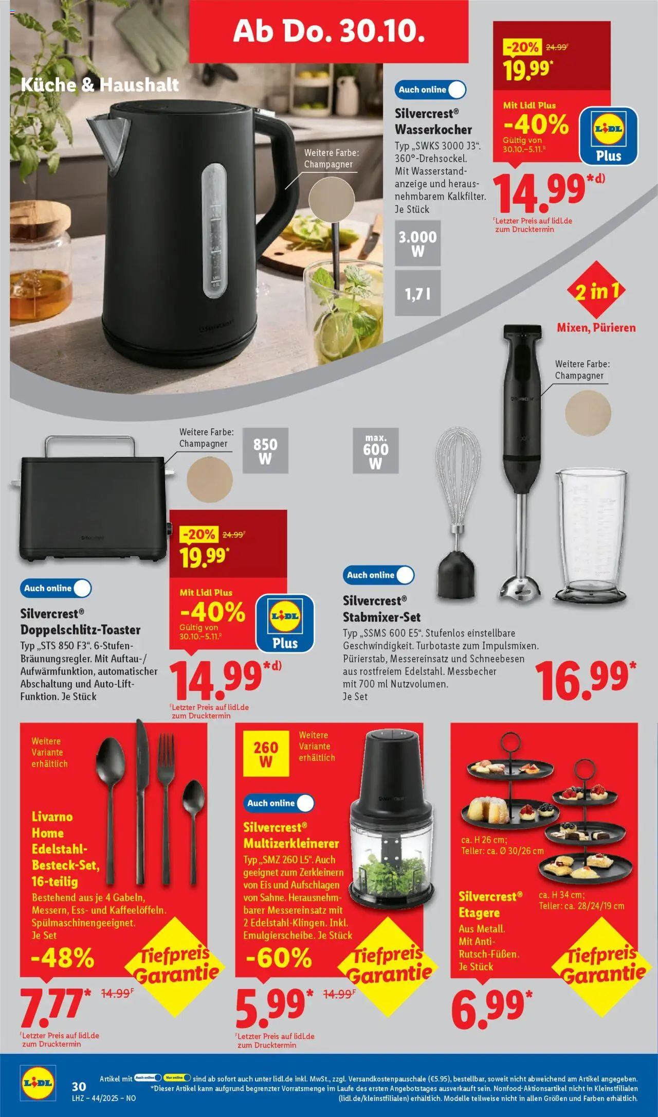 Lidl Prospekt Lüchow – gültig ab 27.10.2025 | Seite: 50 | Produkte: Wasserkocher, Küche, Eis
