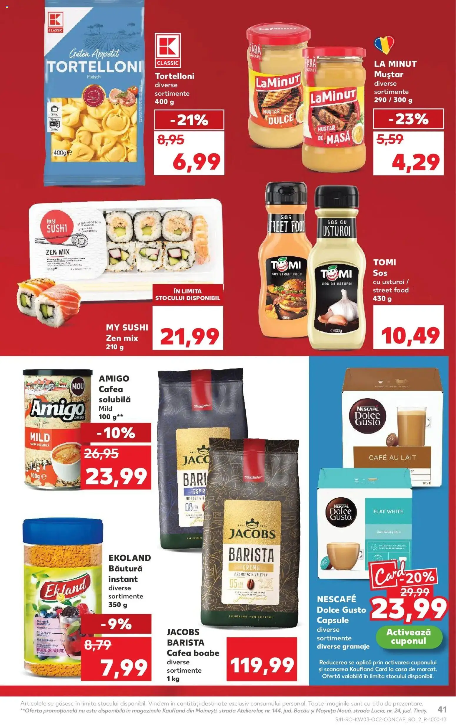 Noul catalog Kaufland – valabil de la 14.01.2026 | Pagină: 41 | Produse: Cremă, Cafea, Sos, Usturoi