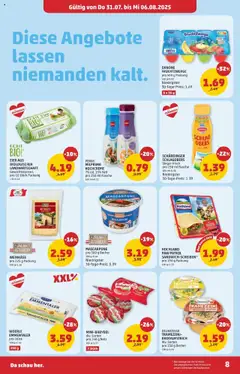 Penny Markt Flugblatt gültig ab 31.07.2025 | Seite: 8 | Produkte: Creme, Eier