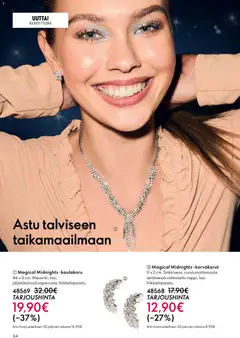 Oriflame-mainoslehti voimassa 10.12.2025 alkaen | Sivu: 64 | Tuotteet: Kaulakoru, Korvakorut