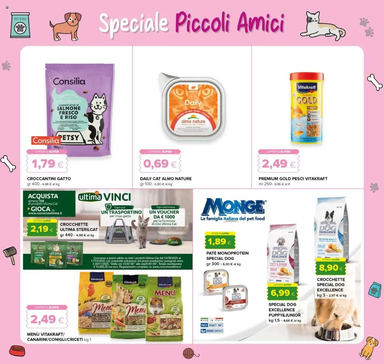 Volantino Tigre del 25.09.2025 | Pagina: 23 | Prodotti: Paté, Salmone, Riso, Crocchette