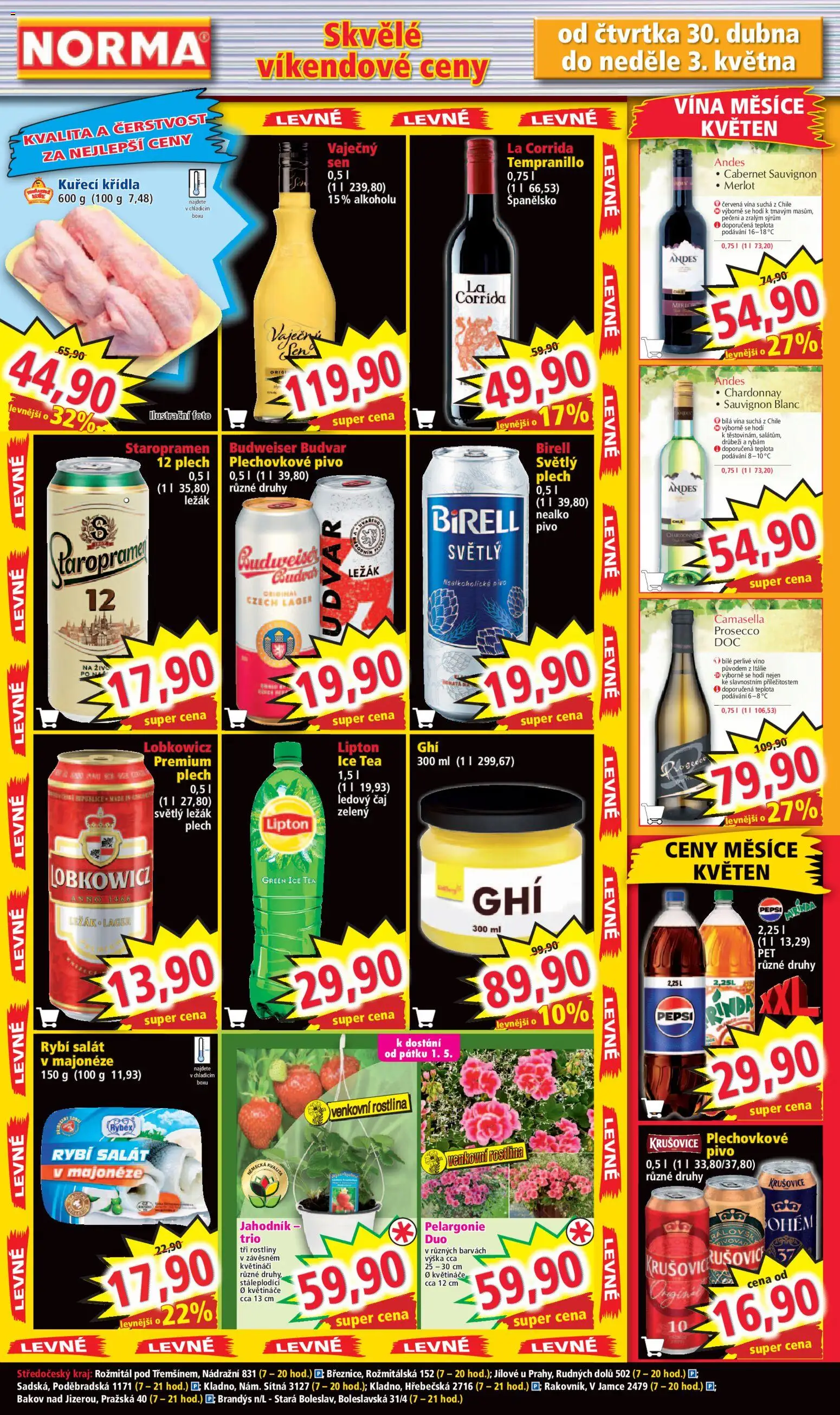 Norma leták od 27.04.2026 | Strana: 7 | Produkty: Rybí salát, Salát, Plech, Cabernet Sauvignon