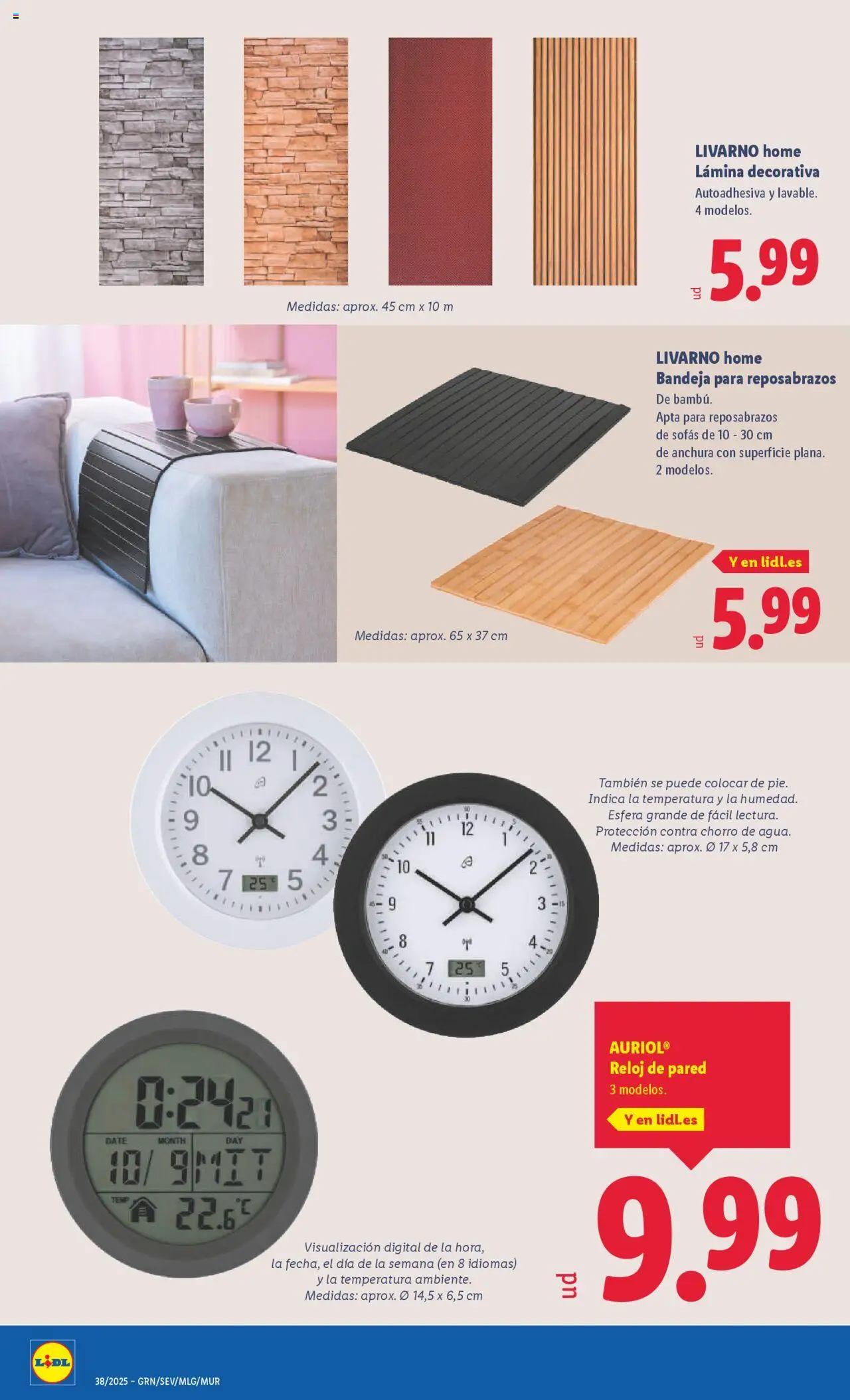 Lidl folleto de bazar │ válido desde el 15.09.2025 | Página: 12 | Productos: Reloj, Bandeja