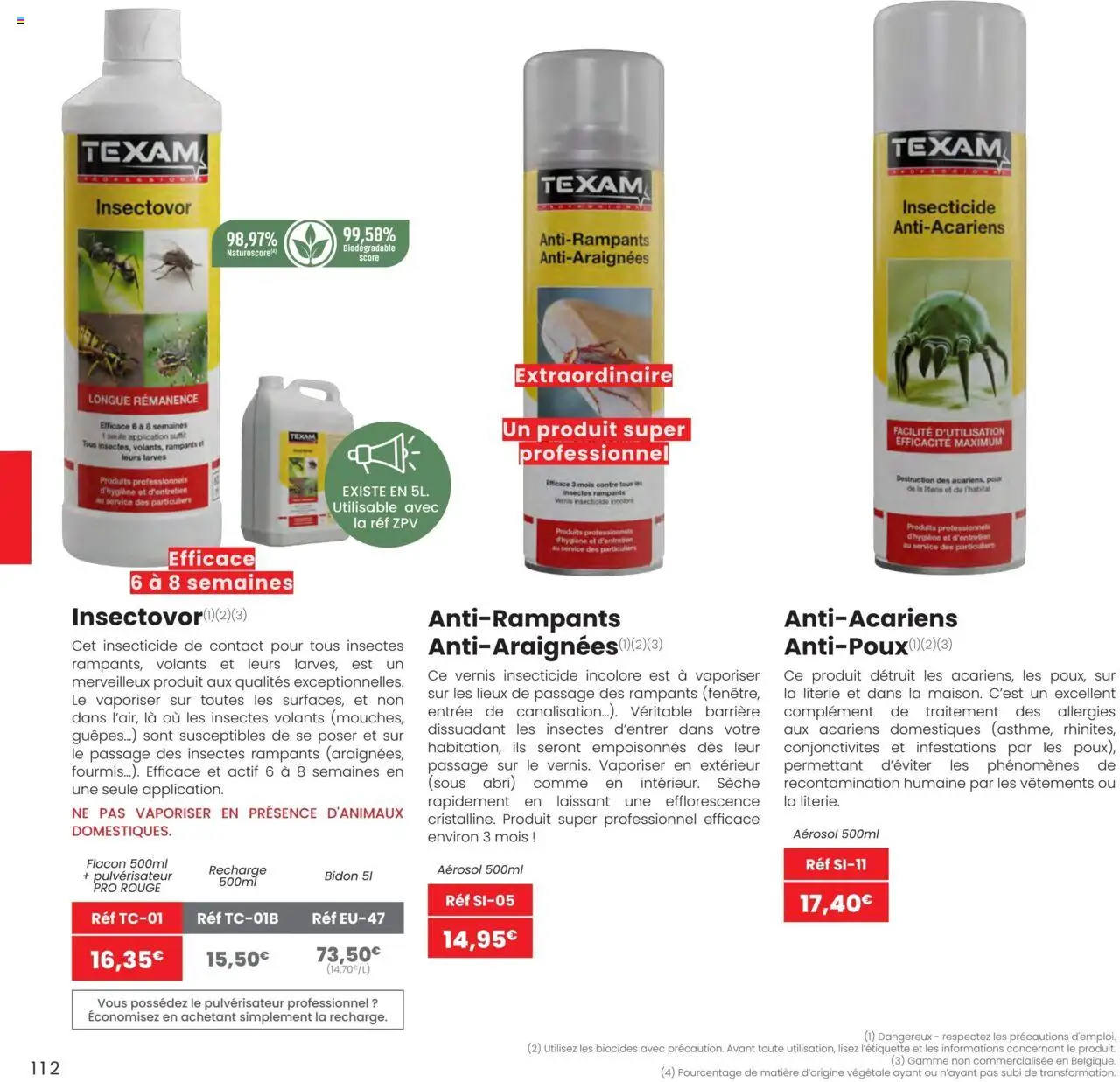 {H1} | Page: 112 | Produits: Vêtements, Literie