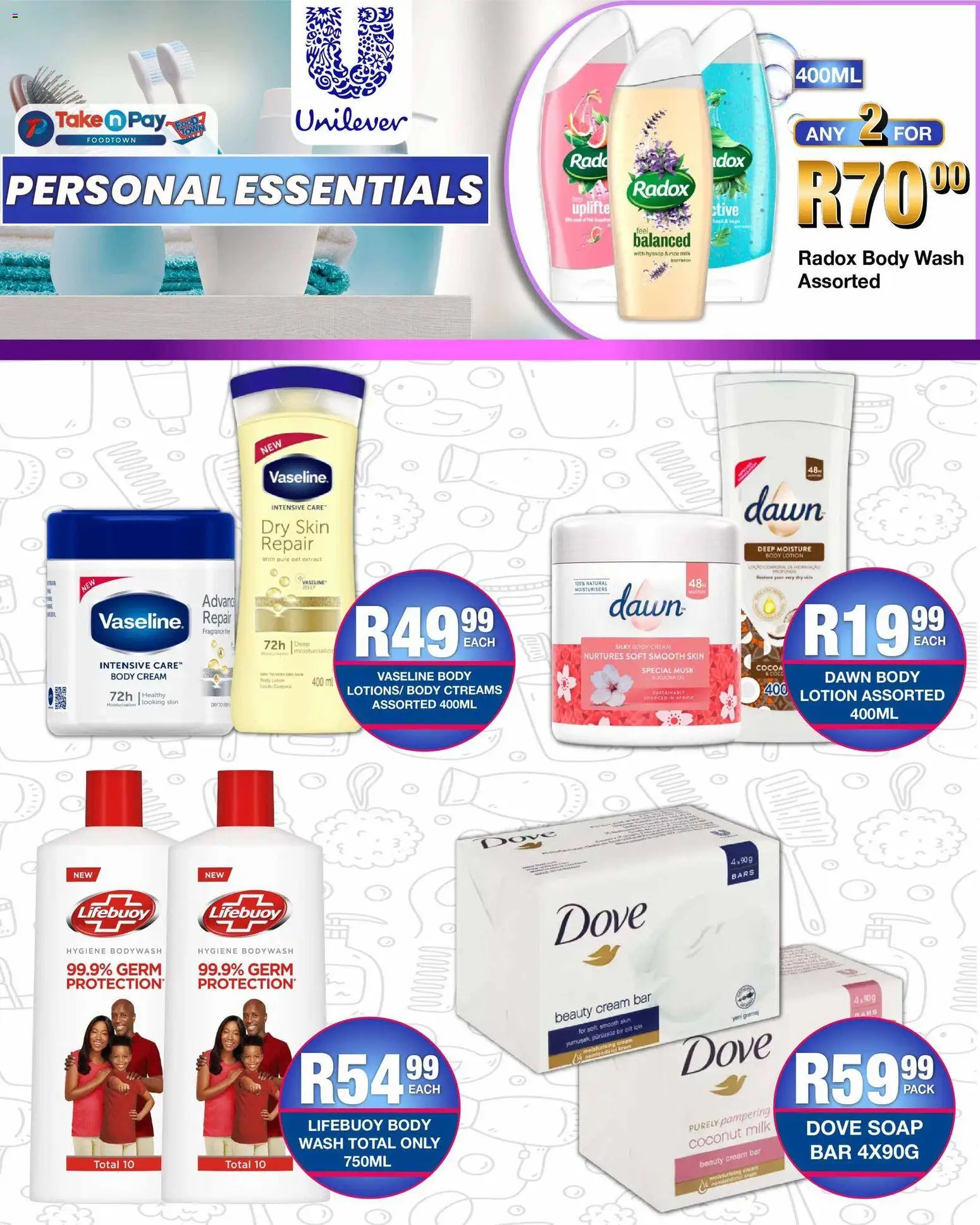 New Take n Pay catalogue – valid from 13.04.2026 | Page: 28 | Products: Fragrance, Rice, Body cream, Lotion