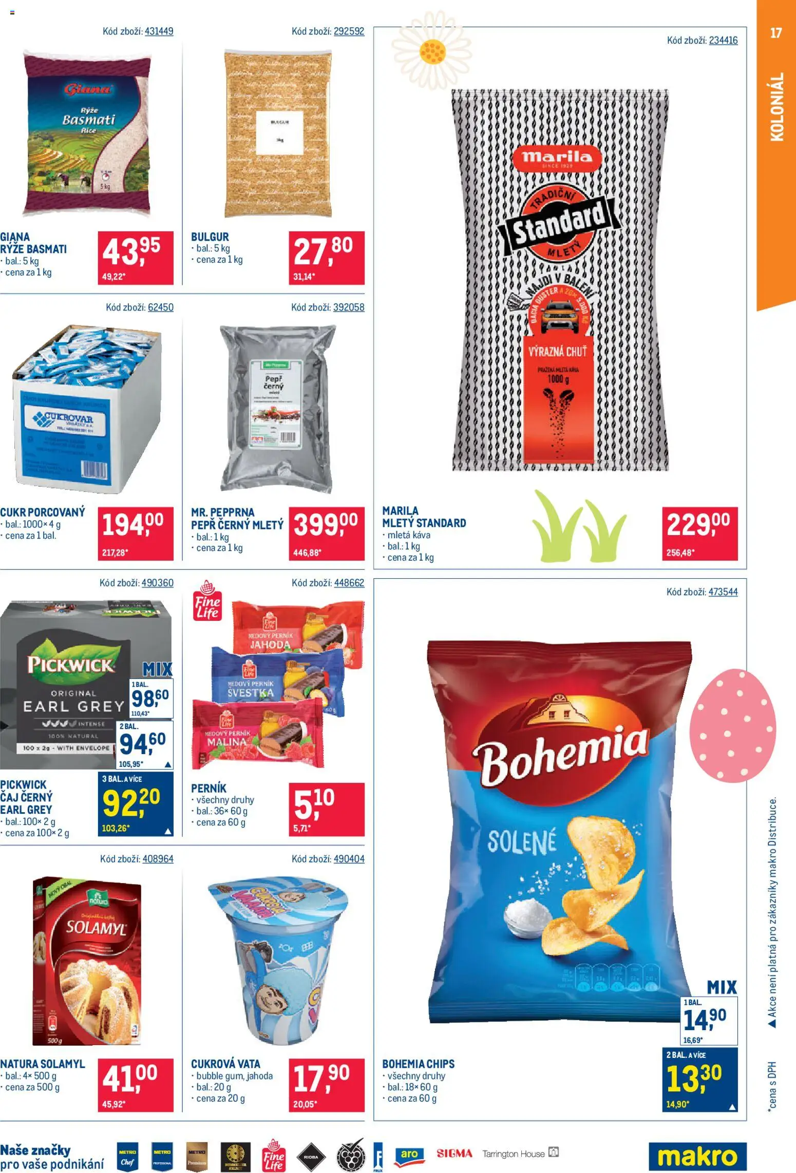 Makro leták - Gastronomie od 25.03.2026 | Strana: 17 | Produkty: Rýže, Čaj, Perník, Rýže basmati