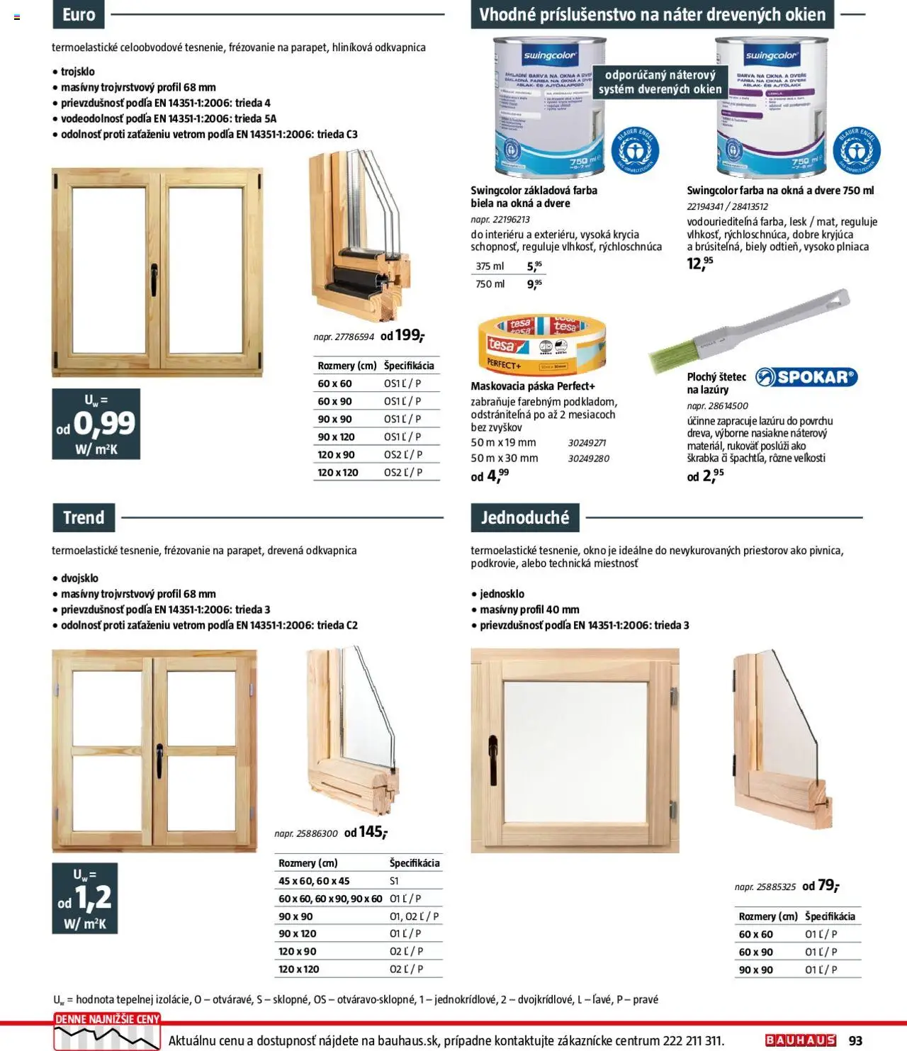 Nové Bauhaus akcie – leták je platný od 08.09.2025 | Strana: 93 | Produkty: Dvere, Štetec