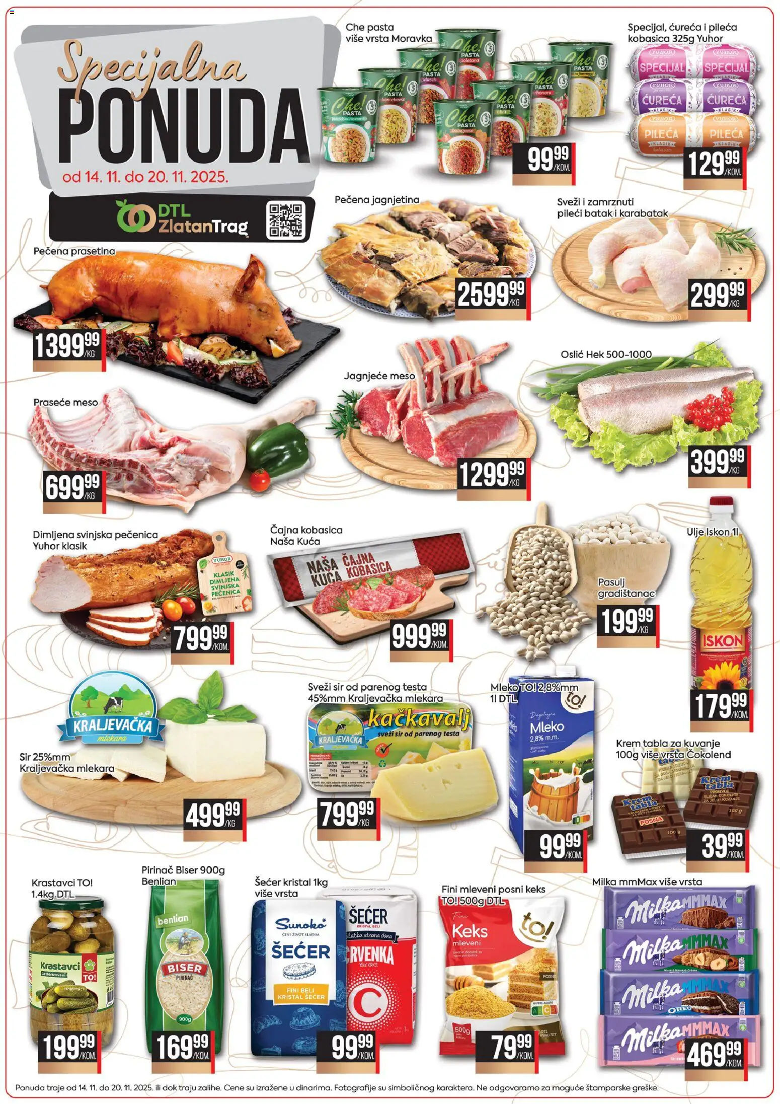 Zlatan Trag katalog - važi od 14.11.2025 | Strana: 1 | Proizvode: Šećer kristal, Pasulj, Šećer, Pirinač