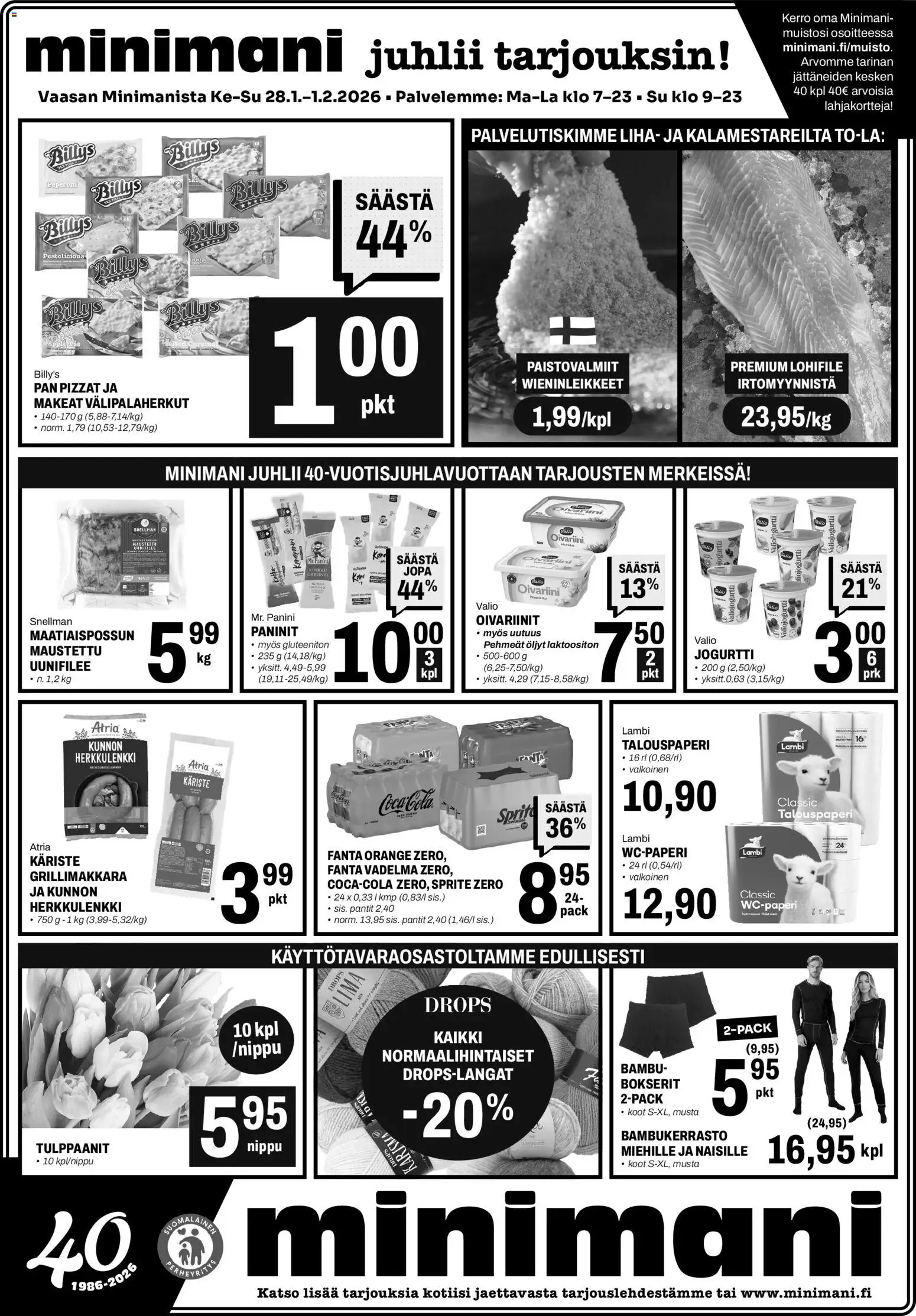 Minimani Tarjoukset - Vaasa – voimassa 28.01.2026 alkaen | Sivu: 1