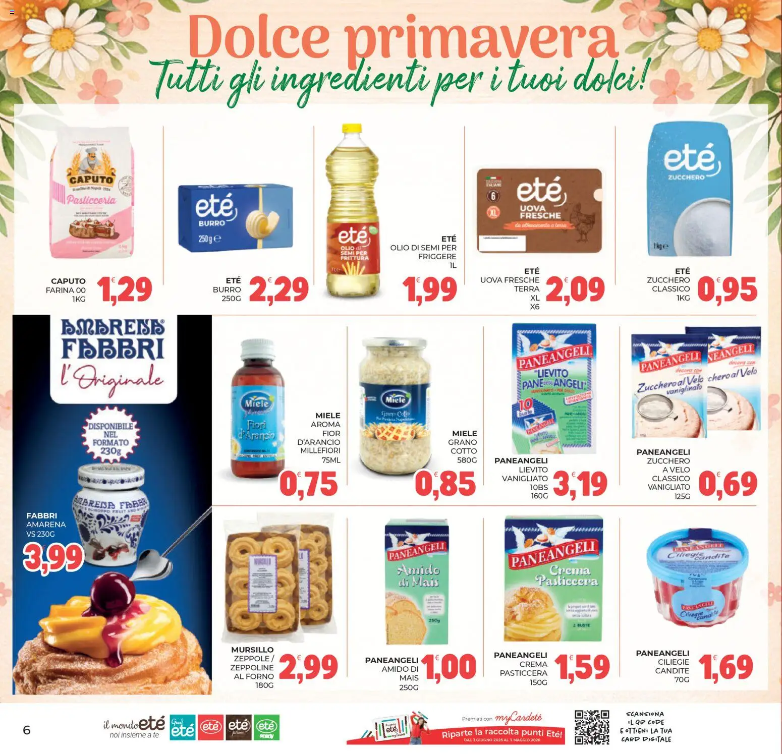 Volantino Eté del 11.03.2026 | Pagina: 6 | Prodotti: Crema, Uova, Tè, Mais