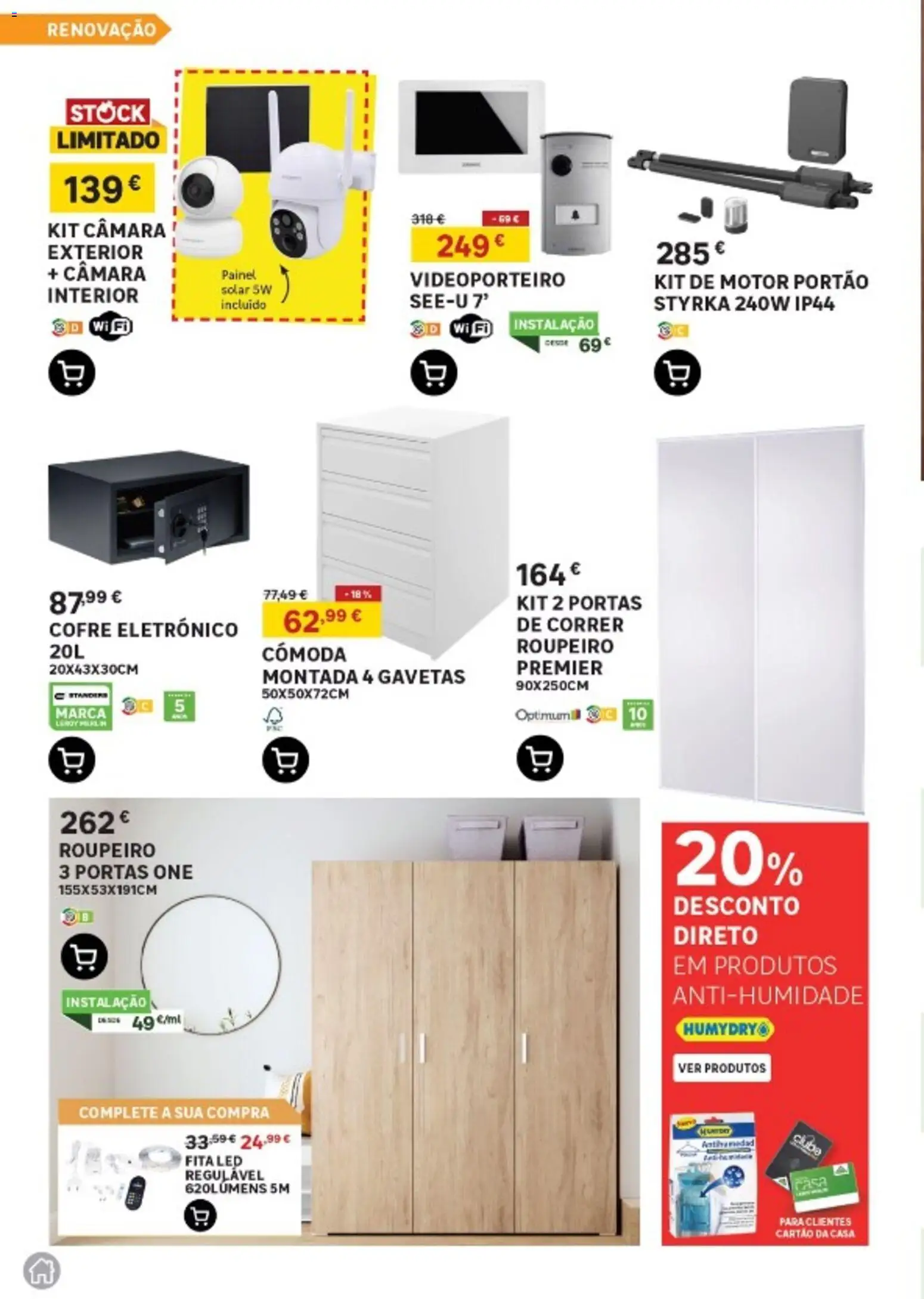 Leroy Merlin Arquipélago da Madeira │ válido de 13.11.2025 | Página: 6 | Produtos: Portão, Roupeiro, Portas, Cómoda