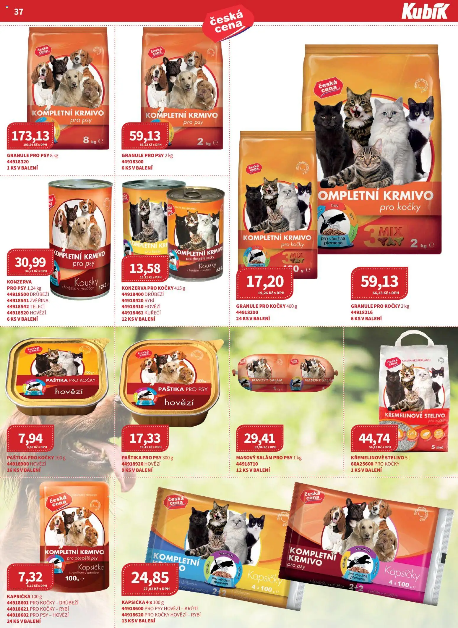 Kubík leták - Velkoobchod 04/2026 od 01.04.2026 | Strana: 37 | Produkty: Salám, Šála, Stelivo, Paštika