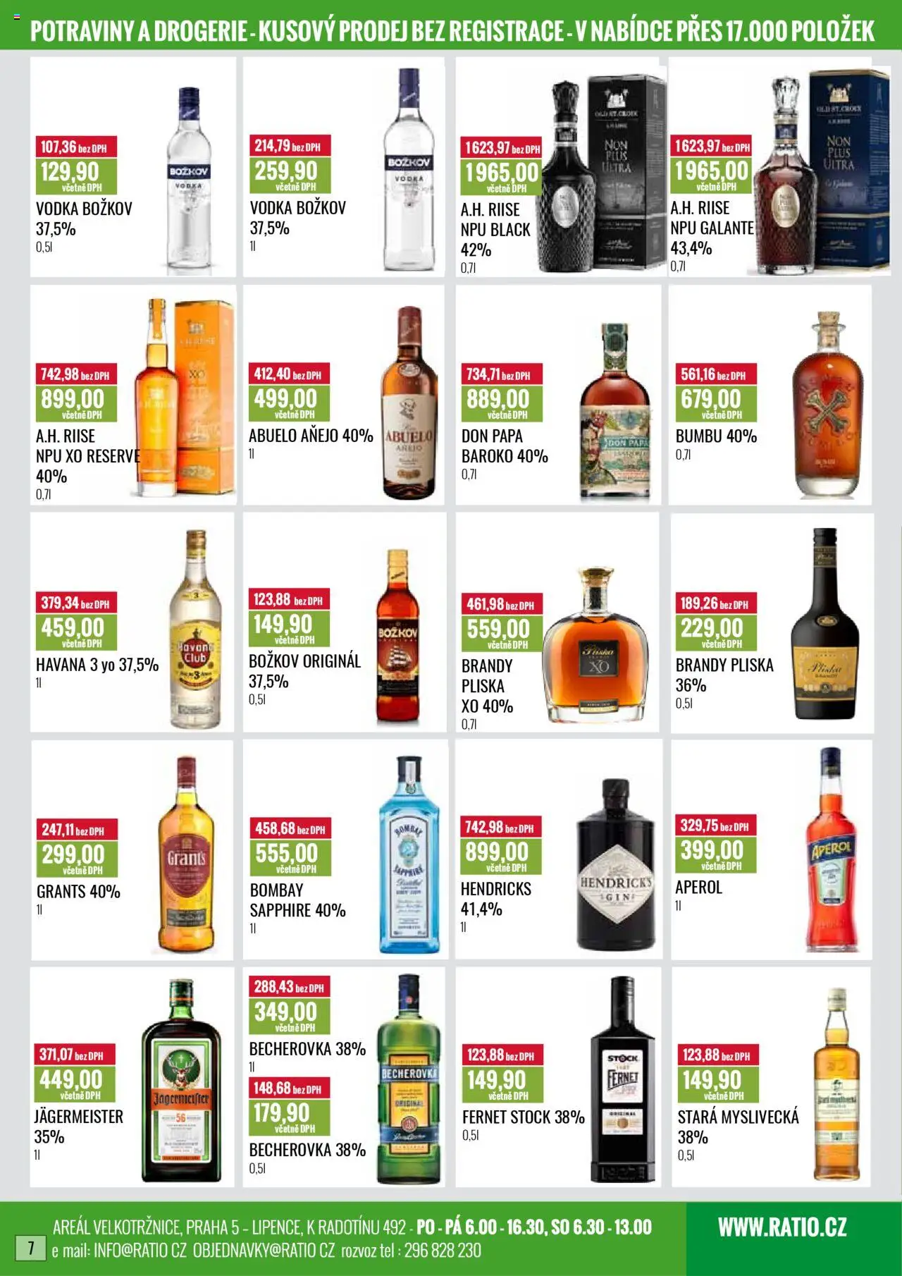 Ratio leták od 01.10.2025 | Strana: 8 | Produkty: Vodka Božkov, Brandy, Stará myslivecká, Aperol