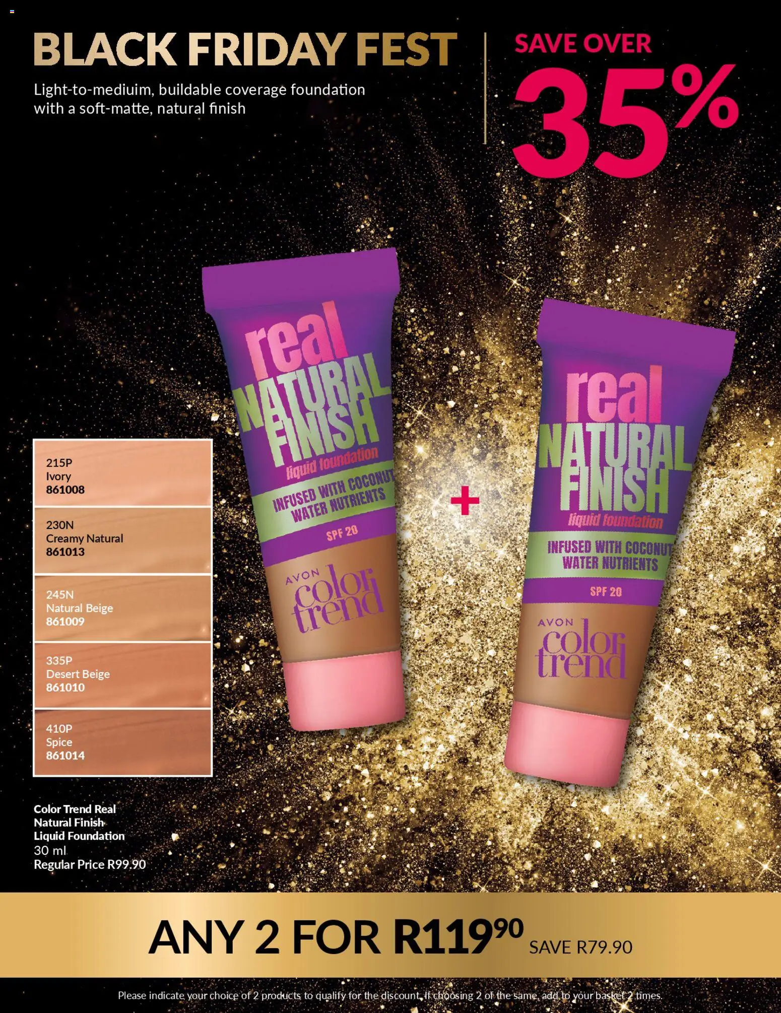 New Avon catalogue – valid from 25.11.2025 | Page: 27 | Products: Basket, Foundation, Water