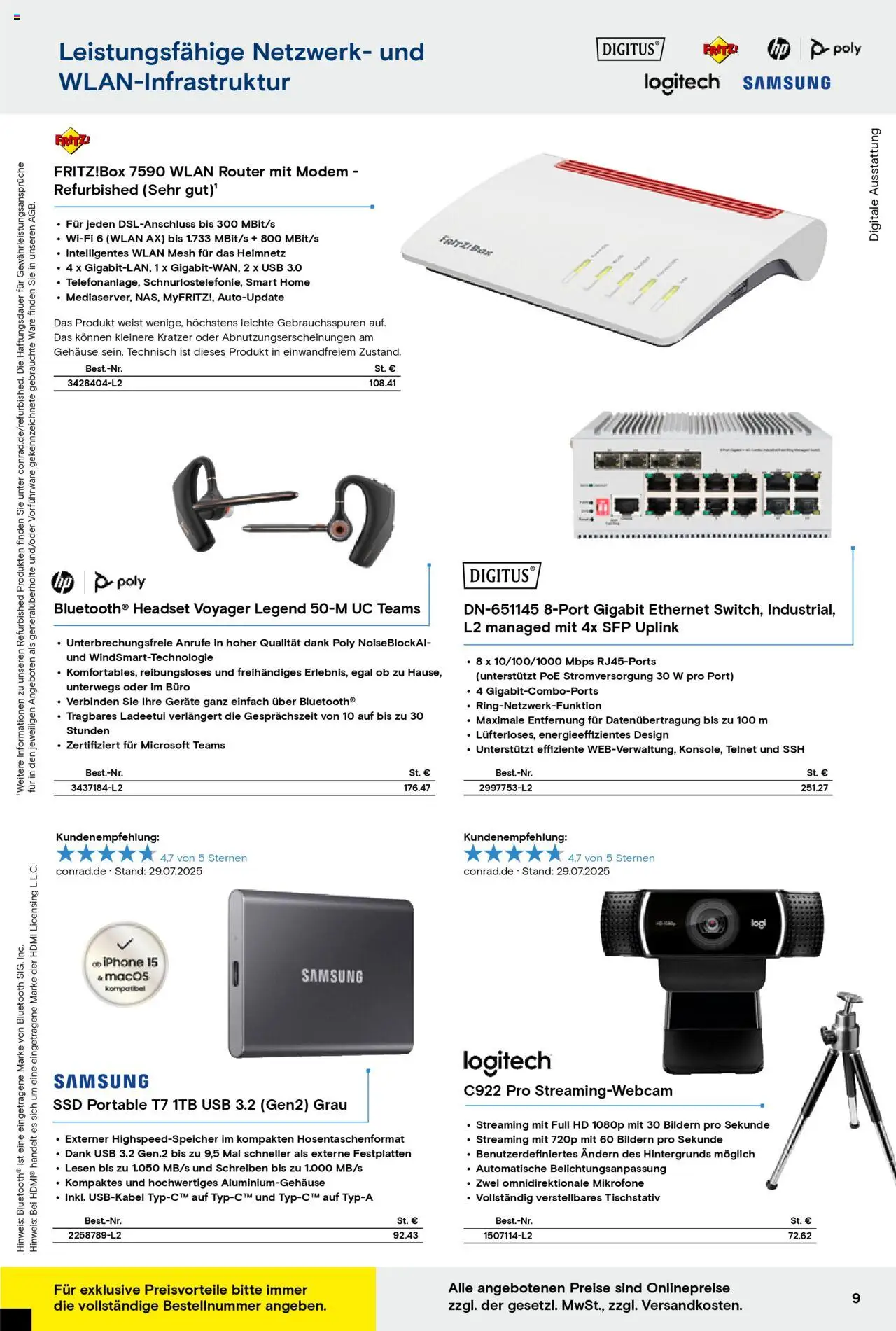 Conrad Education Katalog – gültig ab 01.01.2025 | Seite: 9 | Produkte: USB, Samsung, Modem, Wlan router