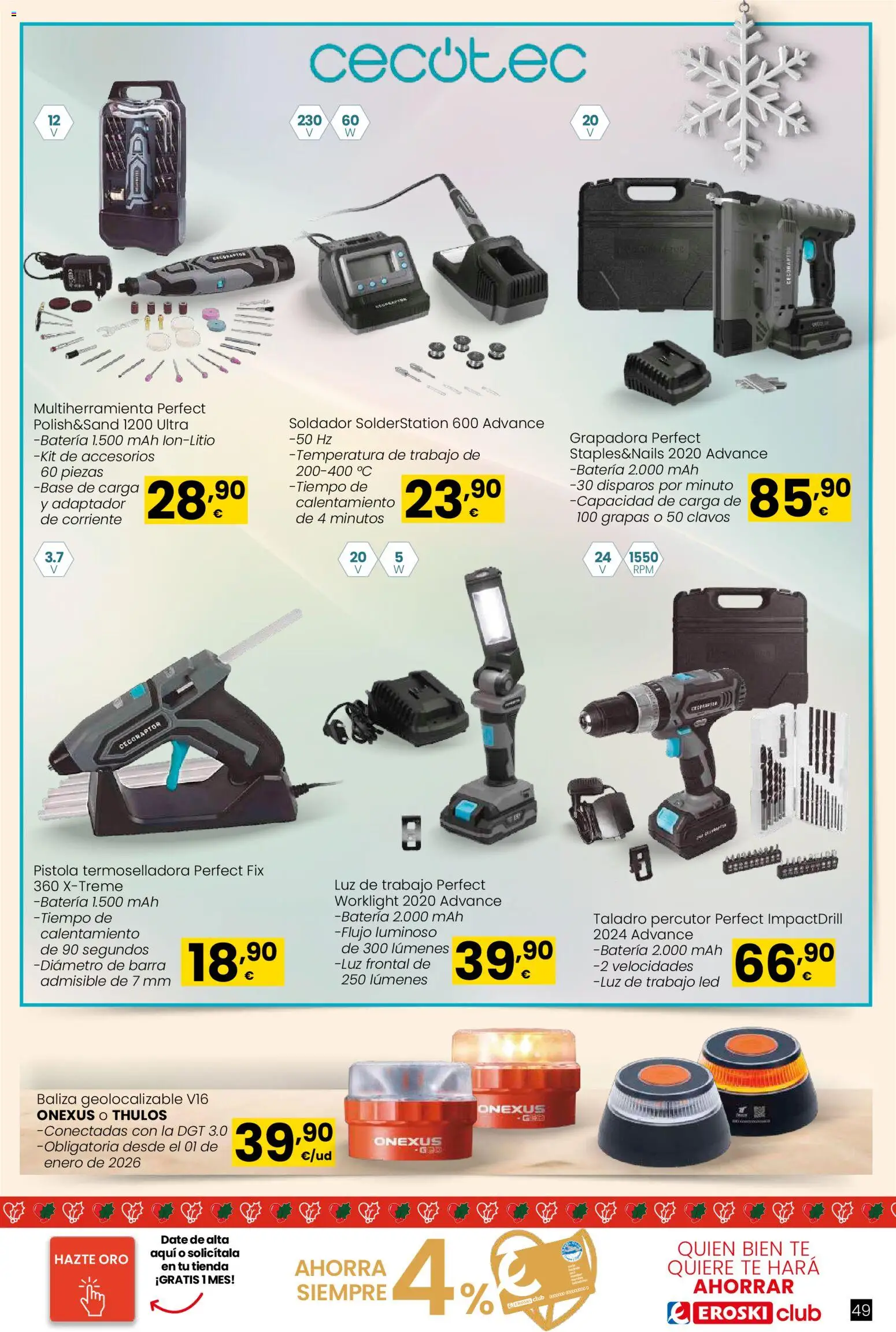 Eroski - Regalos │ válido desde el 02.12.2025 | Página: 49 | Productos: Té, Adaptador, Batería