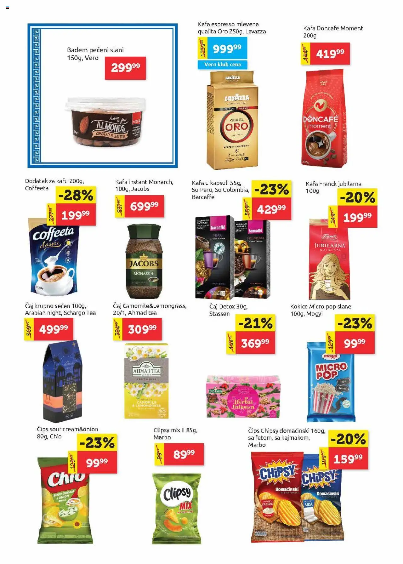 SuperVERO katalog - važi od 26.06.2025 | Strana: 14 | Proizvode: Badem, Barcaffé, Doncafe, Čaj