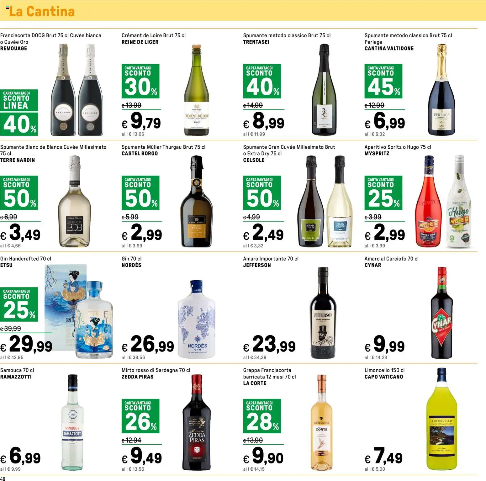Volantino Iper del 24.11.2025 | Pagina: 40 | Prodotti: Spumante, Limoncello, Amaro, Aperitivo