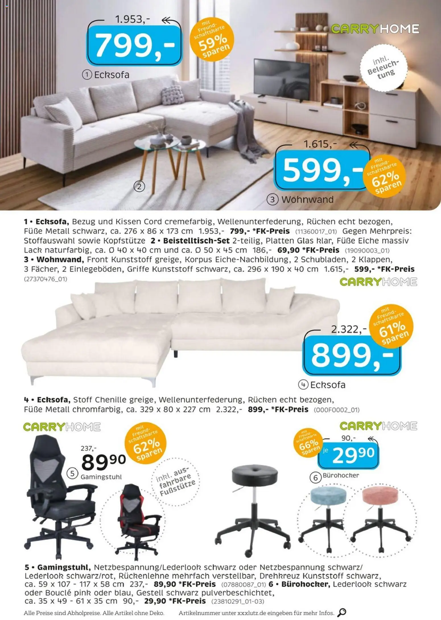 XXXL Lutz Frohe Weihnachten – gültig ab 30.11.2025 | Seite: 14 | Produkte: Ecksofa, Wohnwand, Kissen, Gamingstuhl