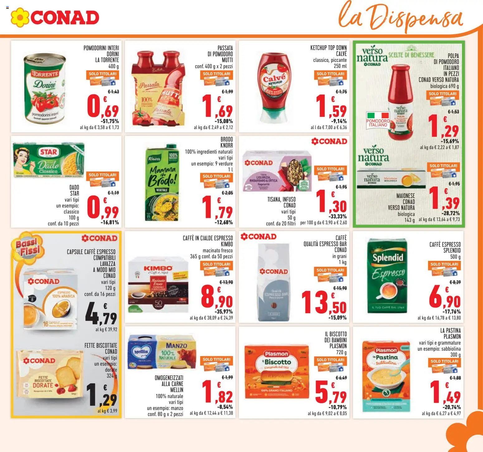 Volantino Conad del 08.04.2026 | Pagina: 17 | Prodotti: Pomodoro, Pasta, Mutti passata, Mutti