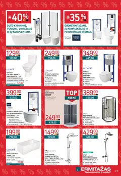 ERMITAŽAS leidinys galioja nuo 02.02.2026 | Puslapis: 11 | Prekių: Dušo kabina, Vonia, Dušas, Unitazas
