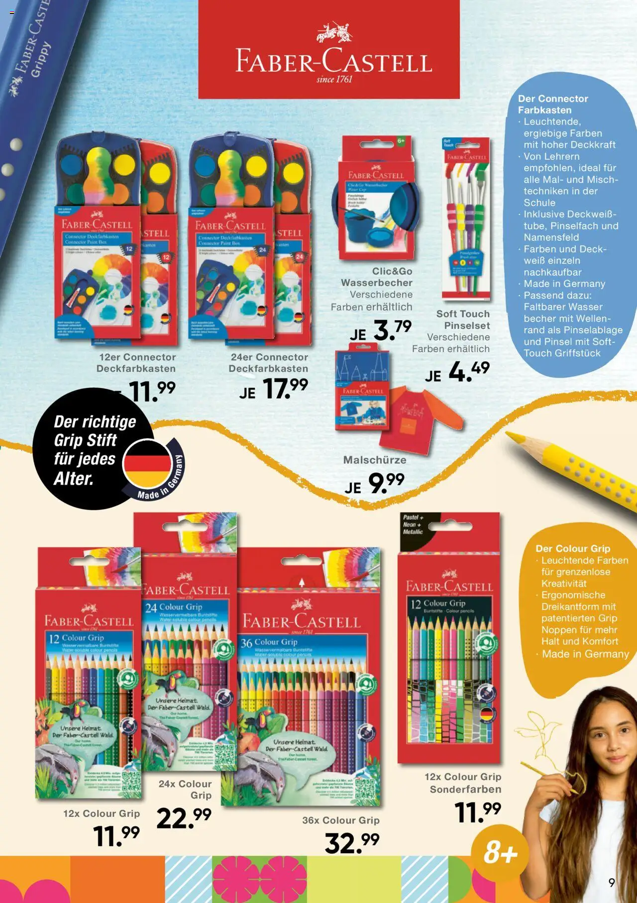 Galeria Karstadt Kaufhof  Kinder, Schule & mehr - gültig ab dem 17.03.2025 | Seite: 9 | Produkte: Wasserkocher, Box, Pinsel, Wasser