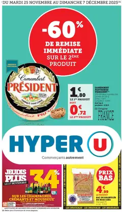 Hyper U - Prévisualisation de Hyper U - Les prix bas de la semaine valide à partir de 25.11.2025