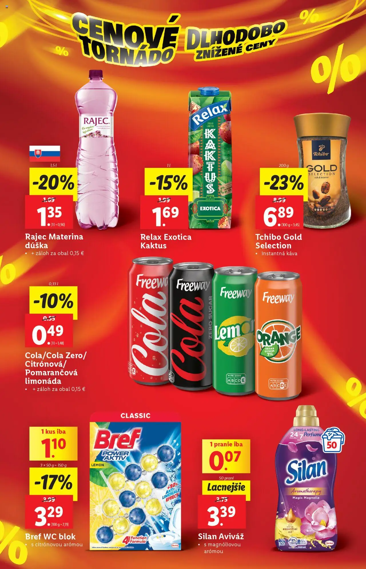 Lidl leták │ platný od 21.07.2025 | Strana: 4 | Produkty: Káva, Wc, Silan, Voda