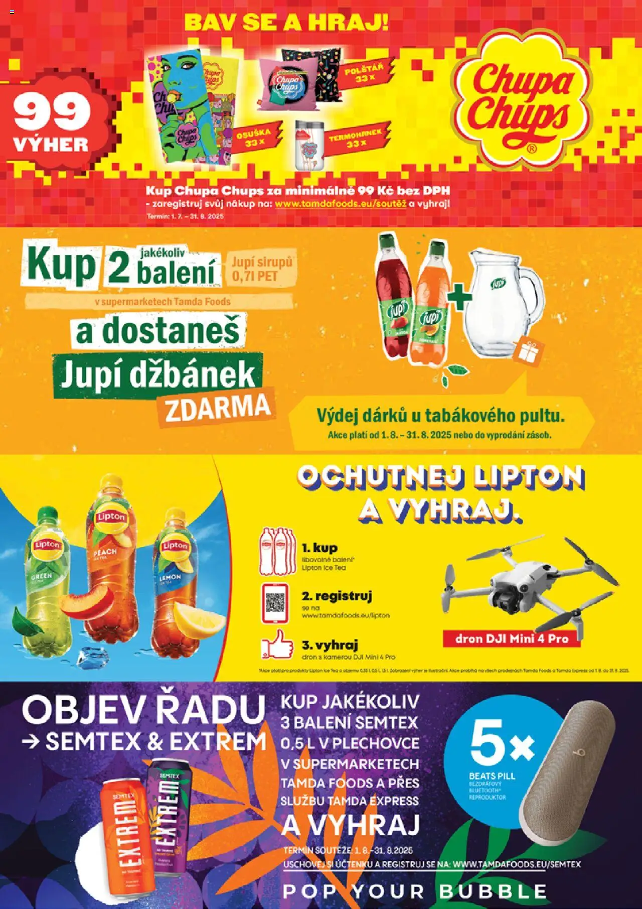 Tamda Foods leták od 06.08.2025 | Strana: 26 | Produkty: Dron s kamerou, Semtex, Dron, Ice tea