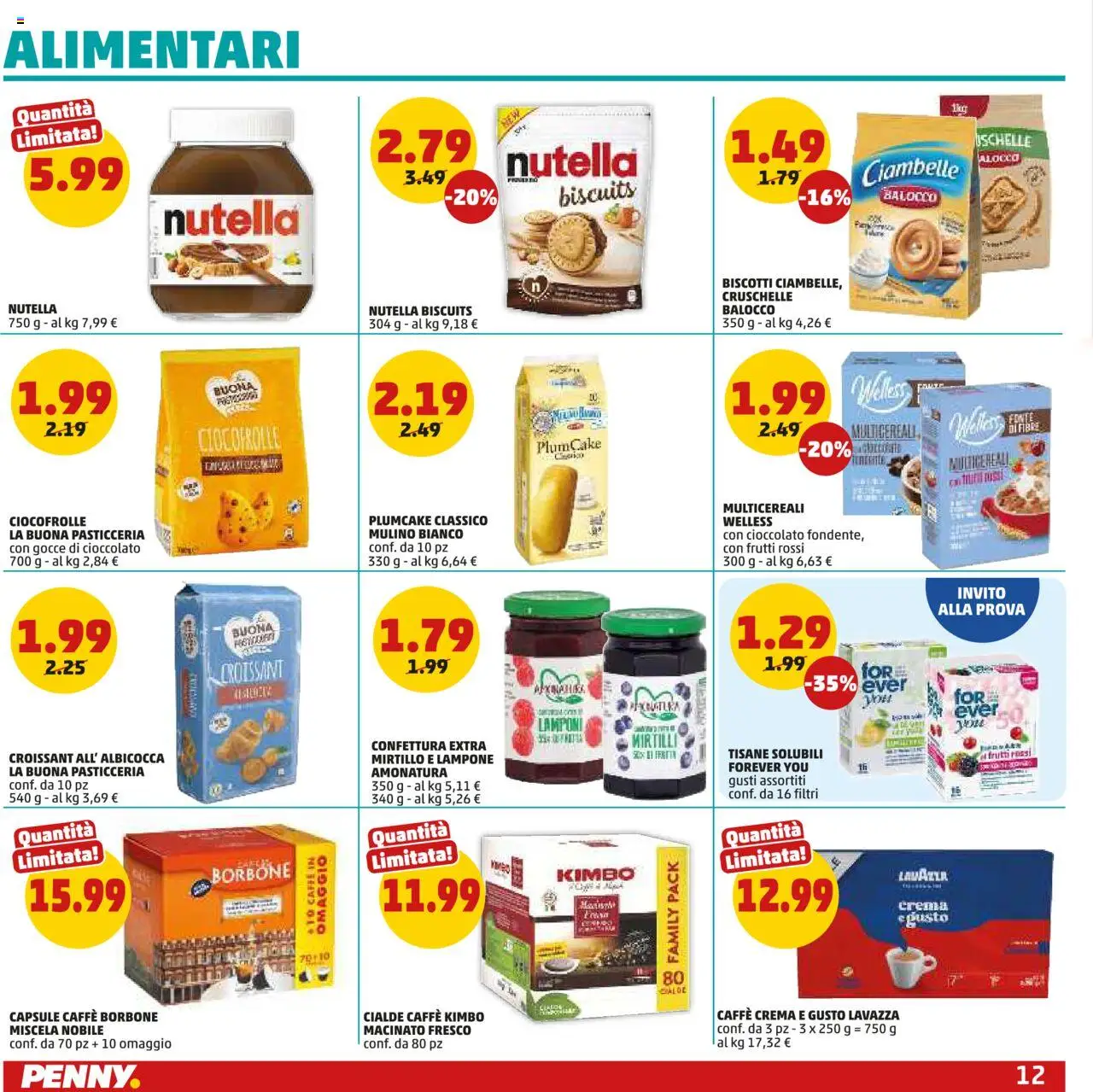 Volantino PENNY del 03.07.2025 | Pagina: 12 | Prodotti: Ciambelle, Lamponi, Lampone, Croissant