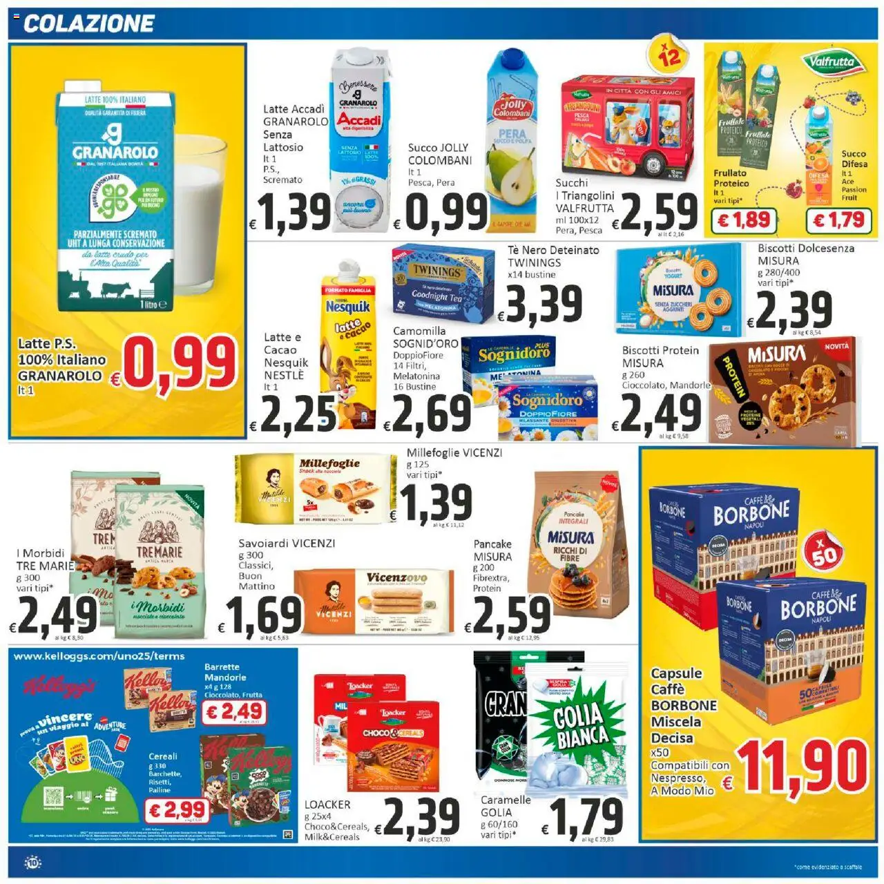 Volantino Paghi Poco del 10.10.2025 | Pagina: 10 | Prodotti: Tè, Biscotti, Pera, Cacao
