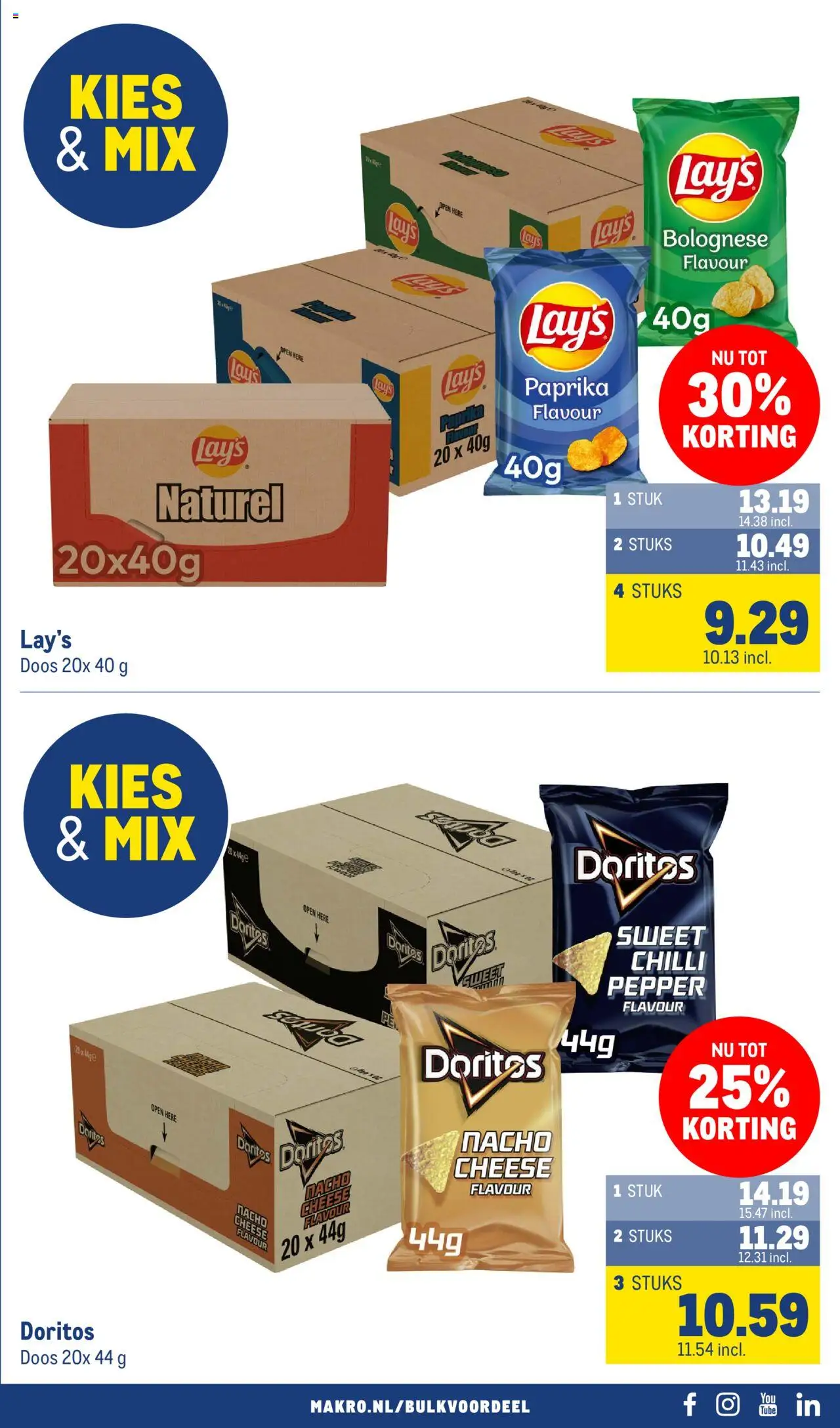  | Pagina: 17 | Producten: Kész piskótalap, Doritos