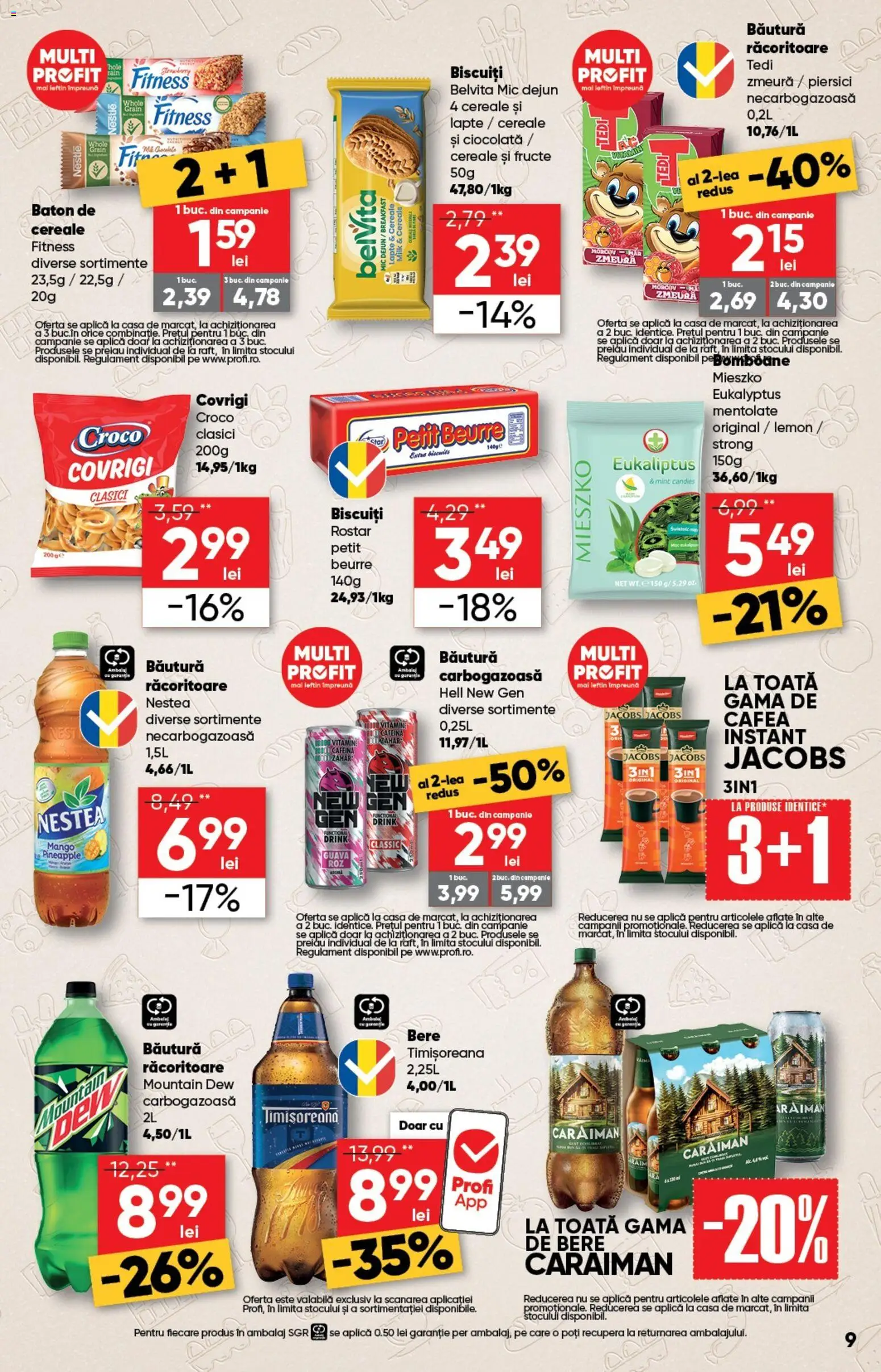 Noul catalog Profi – valabil de la 18.02.2026 | Pagină: 9 | Produse: Köpek çiti, Ciocolată, Biscuiți, Fructe