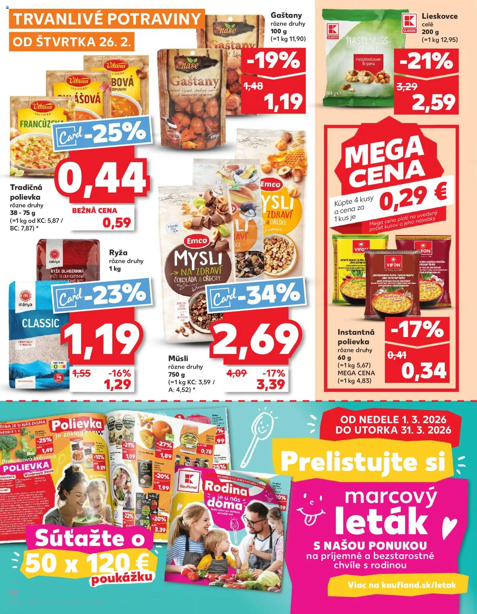 Kaufland SK akciós ujság - amely érvényes a következő dátumtól: 26.02.2026 | Oldal: 38