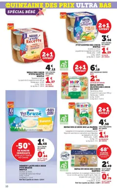 Hyper U - Prévisualisation de Hyper U - Les prix bas de la semaine valide à partir de 06.01.2026 | Page: 10 | Produits: Courge, Lasagnes, Banane, Carotte