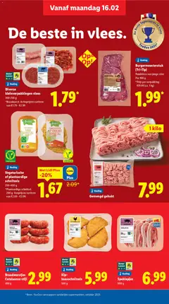 Kip-kaasschnitzels, 500 g - Voorbeeld van een folder van Lidl, geldig van 16.02.2026 | Pagina: 10