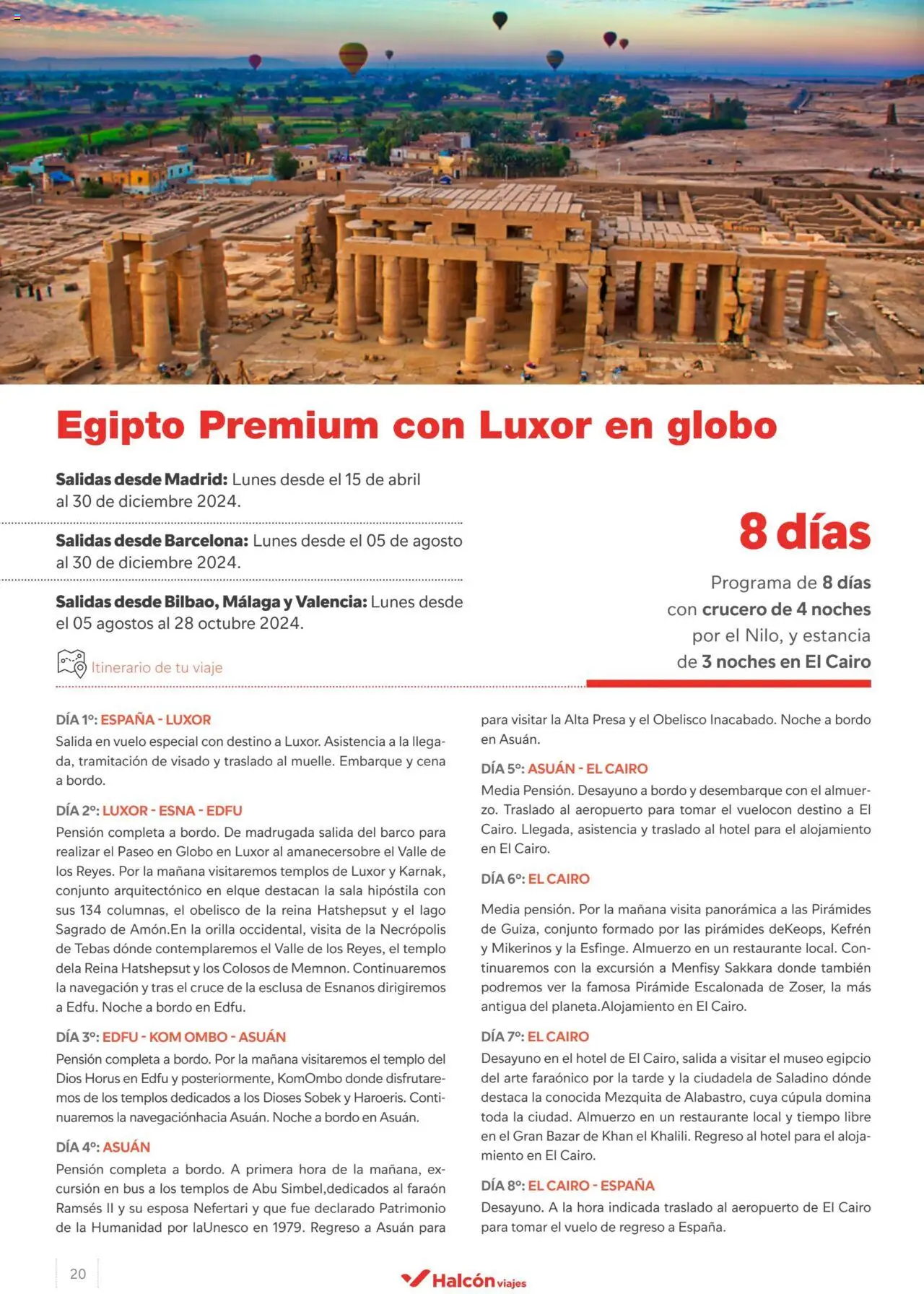 Halcón Viajes Egipto │ válido desde el 15.04.2024 | Página: 20 | Productos: Navegación