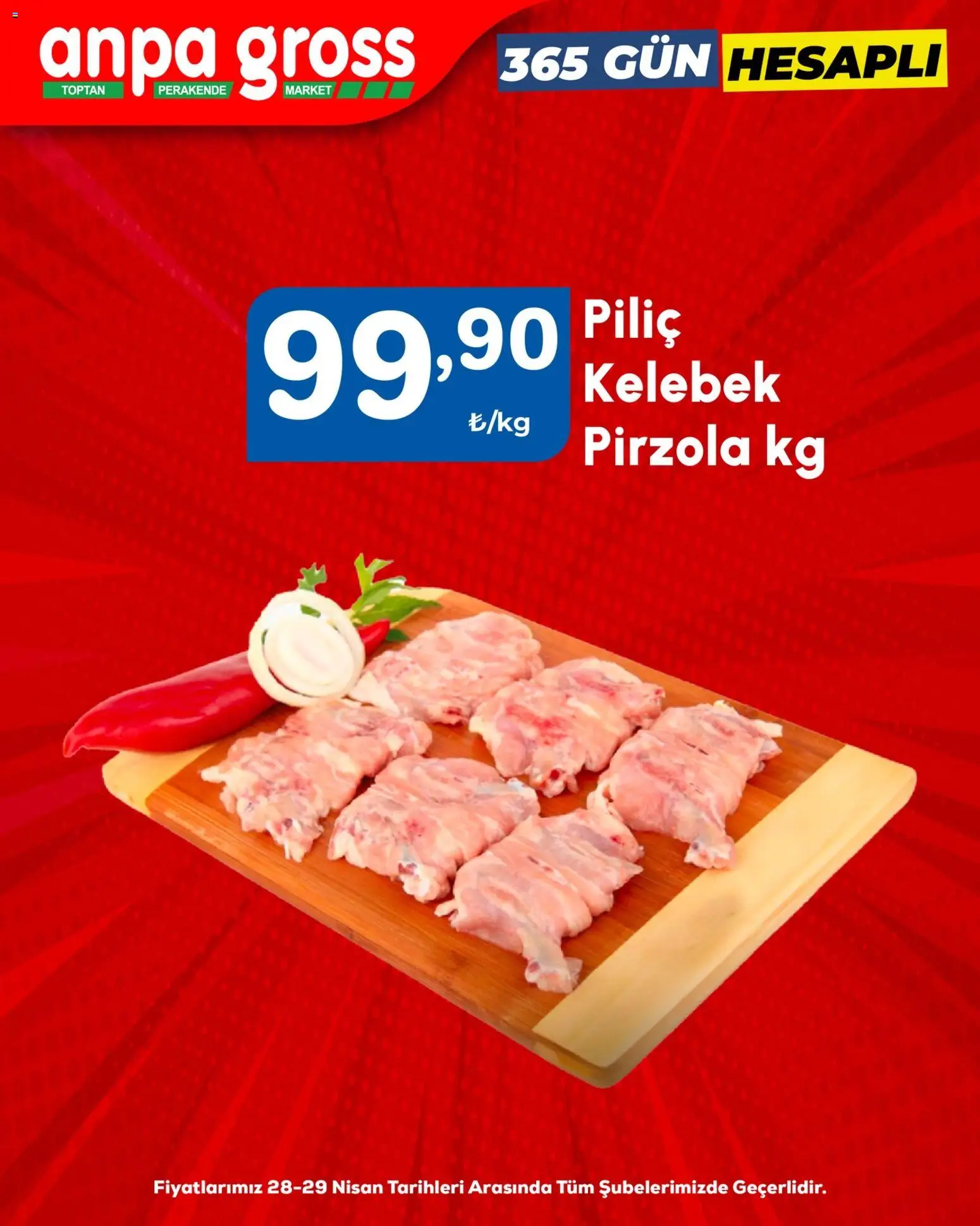 Anpa Gross - Piliç - 28.04.2026 tarihinden itibaren geçerlidir | Sayfa: 2 | Ürünler: Piliç, Pirzola