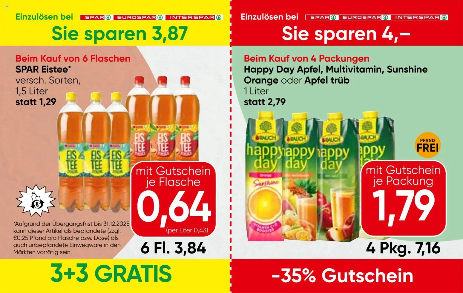 Spar Gutscheinheft - Vorarlberg gültig ab 13.11.2025 | Seite: 9 | Produkte: Milch, Äpfel, Tee