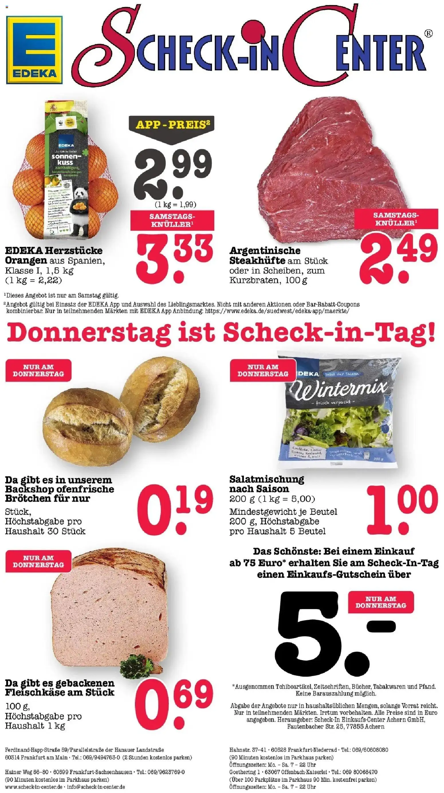 Edeka prospekt Offenbach	 – gültig ab 09.03.2026 | Seite: 64 | Produkte: Ofenfrische, Steak, Salat, Uhr