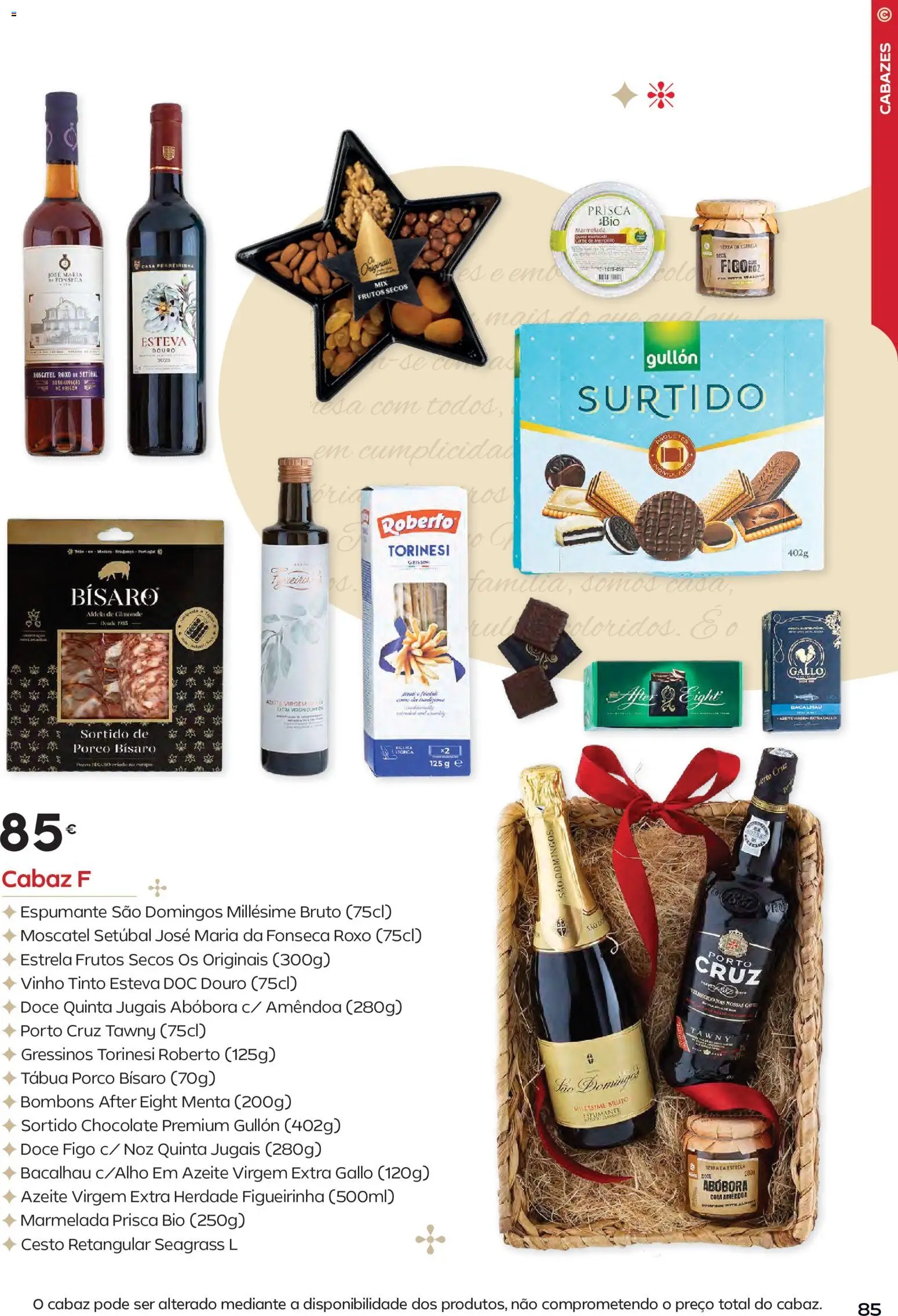 Continente - Natal │ válido de 11.11.2025 | Página: 85 | Produtos: Azeite, Espumante, Bacalhau, Chocolate