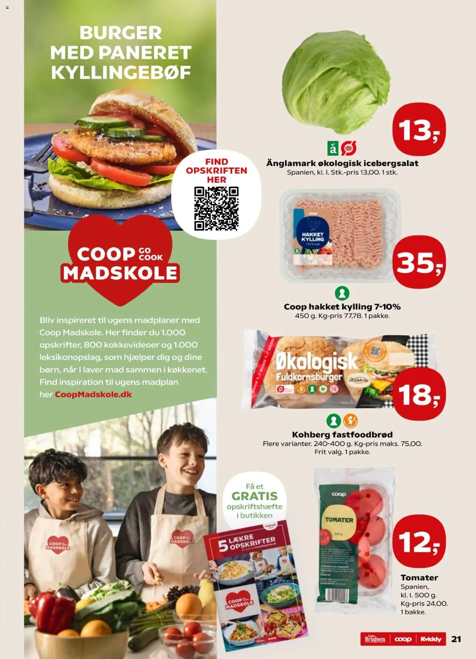 Kvickly tilbudsavis – gyldig fra 06.02.2026 | Side: 21 | Produkter: Tomater, Søm, Icebergsalat