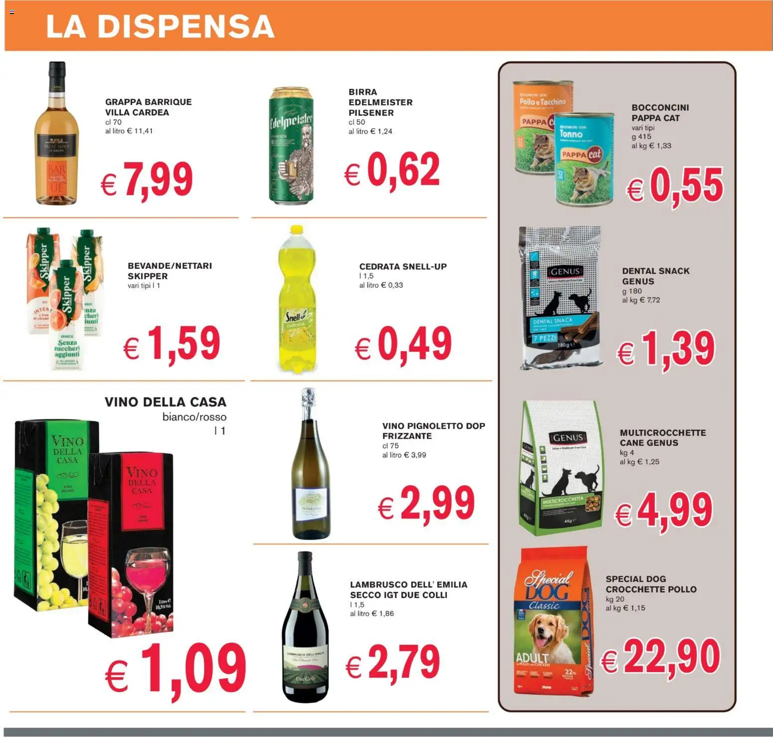 Volantino Coal del 28.11.2025 | Pagina: 10 | Prodotti: Pollo, Tacchino, Crocchette, Cedrata