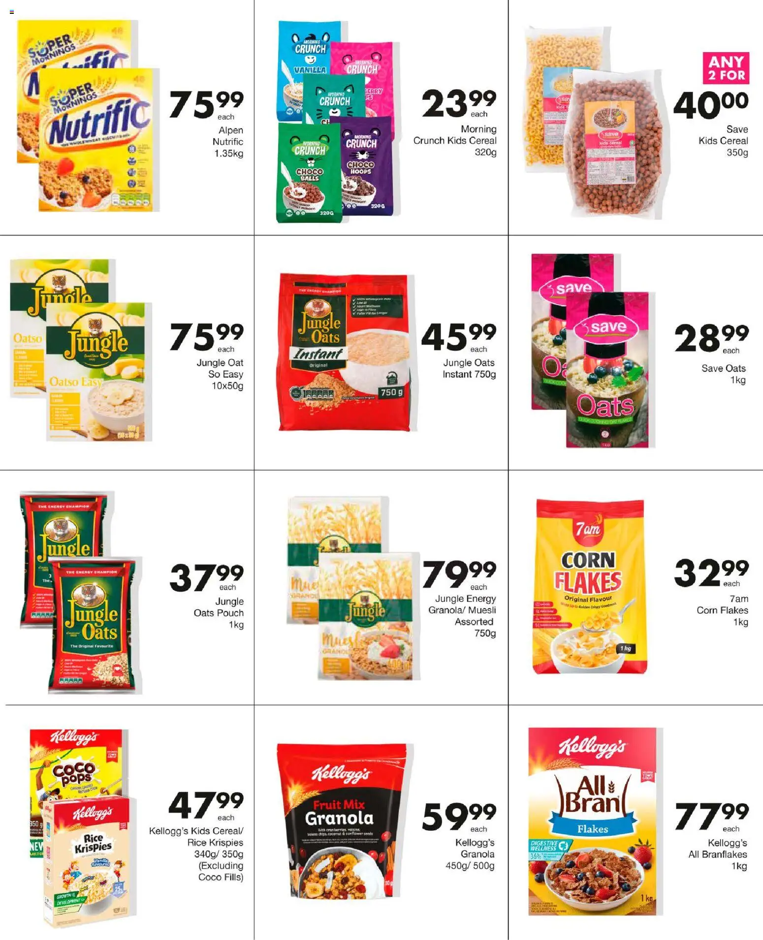 New Save catalogue – valid from 12.03.2026 | Page: 35 | Products: Corn, Oats, Rice, Flakes