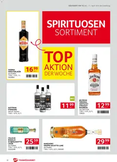 Transgourmet Zustellaktion ab 06.04.2026 gültig | Seite: 22 | Produkte: Whiskey, Bourbon