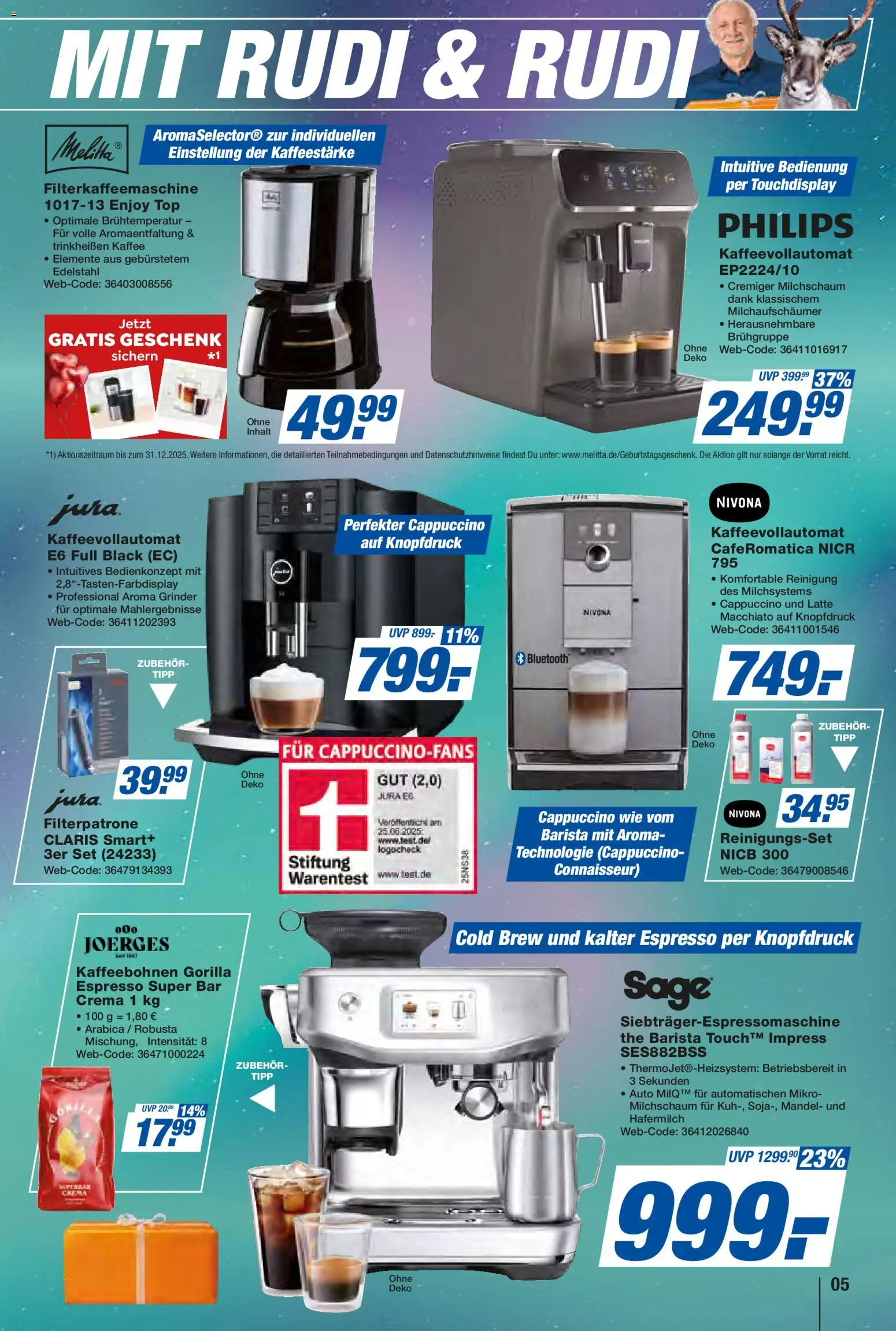 Expert  Aktuelle Beilage – gültig ab 05.12.2025 | Seite: 5 | Produkte: Top, Philips, Hafermilch, Kaffeevollautomat